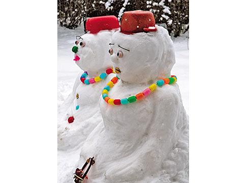 Снеговики и другие снежные скульптуры 2