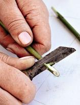 Заострение прутьев