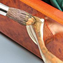 Тонировка замков и ручки ящика