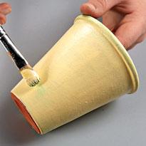 Покраска горшка