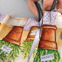 Вырезка рисунка из салфетки