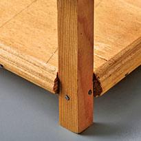 Крепеж стоек и бортиков