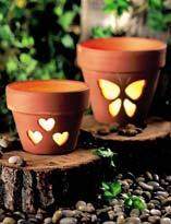 Подсвечники из горшков