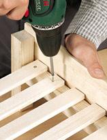 Крепеж поперечных реек Крепеж поперечных реек