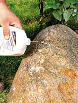 Снятие потеков с камня