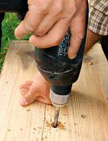 Изготовка отверстий под анкерные болты