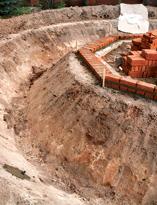 Подготовка водного ложа и фонтанной горки