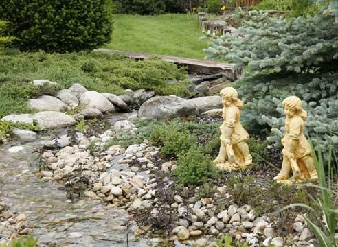 Скульптура садовая, украшение водоема