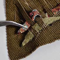 Новогодняя елка из бумаги и ткани. Шаг 3 Новогодняя елка из бумаги и ткани. Шаг 3