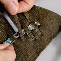 Приклеивание полосок Приклеивание полосок