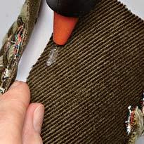 Приклеивание плетеной основы Приклеивание плетеной основы