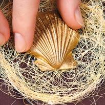 Приклеивание ракушки