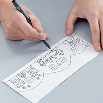 Сказочная зимняя кружка. Шаг 1