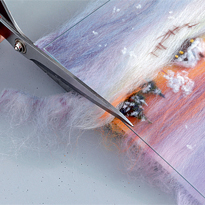 Зимнее панно из шерсти в подарок. Шаг 12