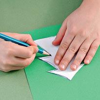 Новогодняя открытка. Шаг 1