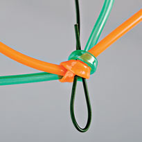 Плетение из трубочек: брелок-подвеска "Глазок". Шаг 1