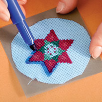 Cапожок с аппликациями. Шаг 1