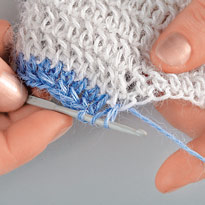 Гжельские варежки. Шаг 2