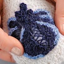 Гжельские варежки. Шаг 5