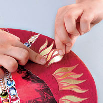 Наклейка изображения украшения