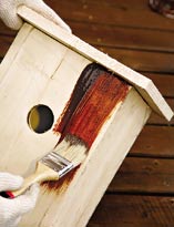 Покраска скворечника