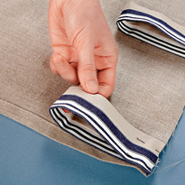 Занавеска с цветами для кухонного окна. Шаг 3