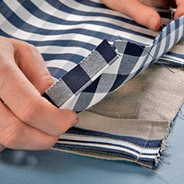 Занавеска с цветами для кухонного окна. Шаг 4