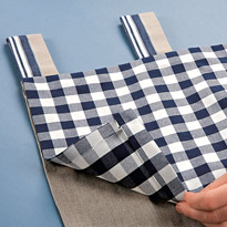 Занавеска с цветами для кухонного окна. Шаг 5