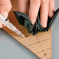 Приклеивание воланов Приклеивание воланов