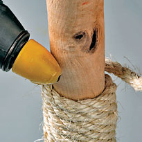 Плетение на ножке