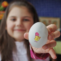 крашеные яйца к Пасхе дизайнер Лаптева