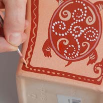 Кашпо в терракотовых тонах. Шаг 4