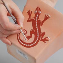 Кашпо в терракотовых тонах. Шаг 5