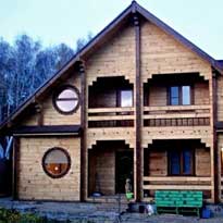 дом из профилированного бруса