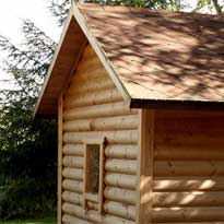 бревенчатая баня домик сруб