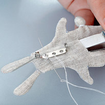 Текстильное украшение "Заяц". Шаг 8 Текстильное украшение "Заяц". Шаг 8