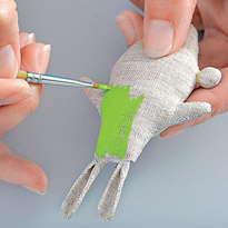 Текстильное украшение "Заяц". Шаг 9 Текстильное украшение "Заяц". Шаг 9