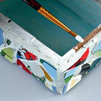 Мозаичная шкатулка. Шаг 5