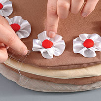 Подушка на стул Наполеон. Шаг 4 Подушка на стул Наполеон. Шаг 4