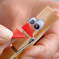 Зажимы в виде птиц . Шаг 3 Зажимы в виде птиц . Шаг 3