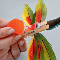 Зажимы в виде птиц . Шаг 6 Зажимы в виде птиц . Шаг 6