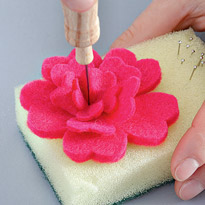 Подставка из фетра "Цветок". Шаг 2