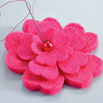 Подставка из фетра "Цветок". Шаг 3