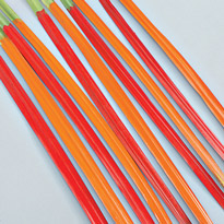 Плетеная салфетка из листьев. Шаг 1