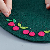 Подставка и кольцо из фетра. Шаг 1