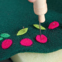 Подставка и кольцо из фетра. Шаг 2