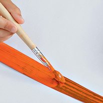 Кольца для салфеток из листьев ириса. Шаг 2