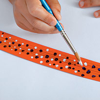 Кольца для салфеток из листьев ириса. Шаг 3