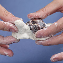 Новогоднее украшение: улитка из полимерной глины. Шаг 3