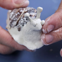 Новогоднее украшение: улитка из полимерной глины. Шаг 7